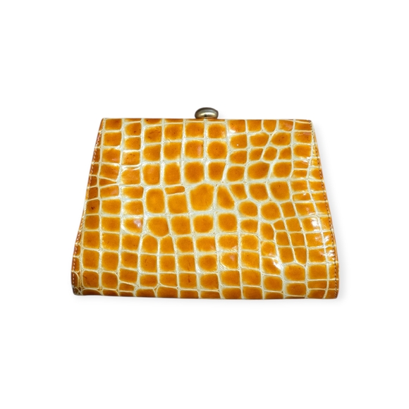 Vintage Furla Leather Crocodile Clutch - Picture 4 of 8